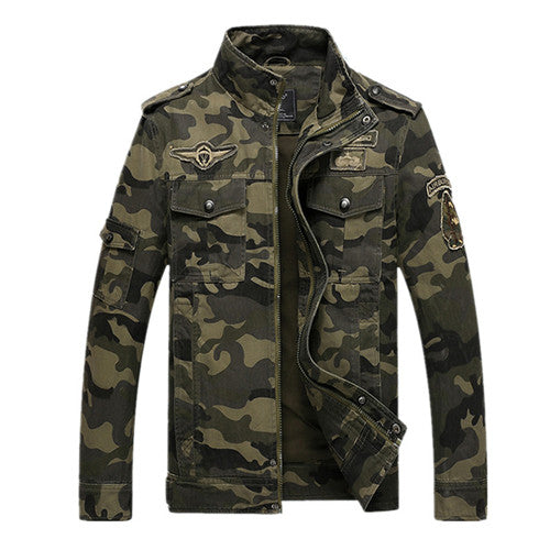 Load image into Gallery viewer, Military Zipper Camouflage Printed Cotton Jacket-unisex-wanahavit-Army-XXL-wanahavit
