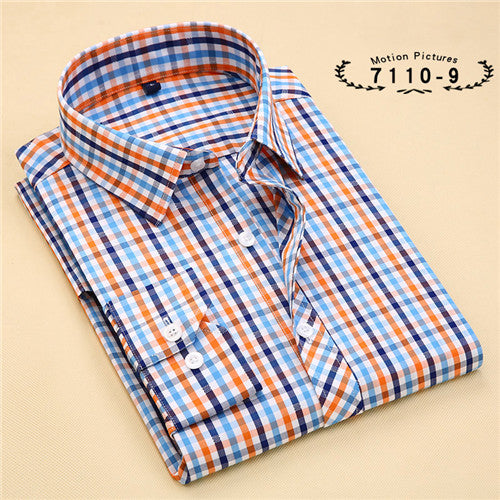 Load image into Gallery viewer, Striped Cotton Long Sleeve Shirt #711XX-men-wanahavit-71109-S-wanahavit
