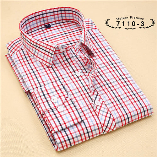 Striped Cotton Long Sleeve Shirt #711XX-men-wanahavit-71103-S-wanahavit