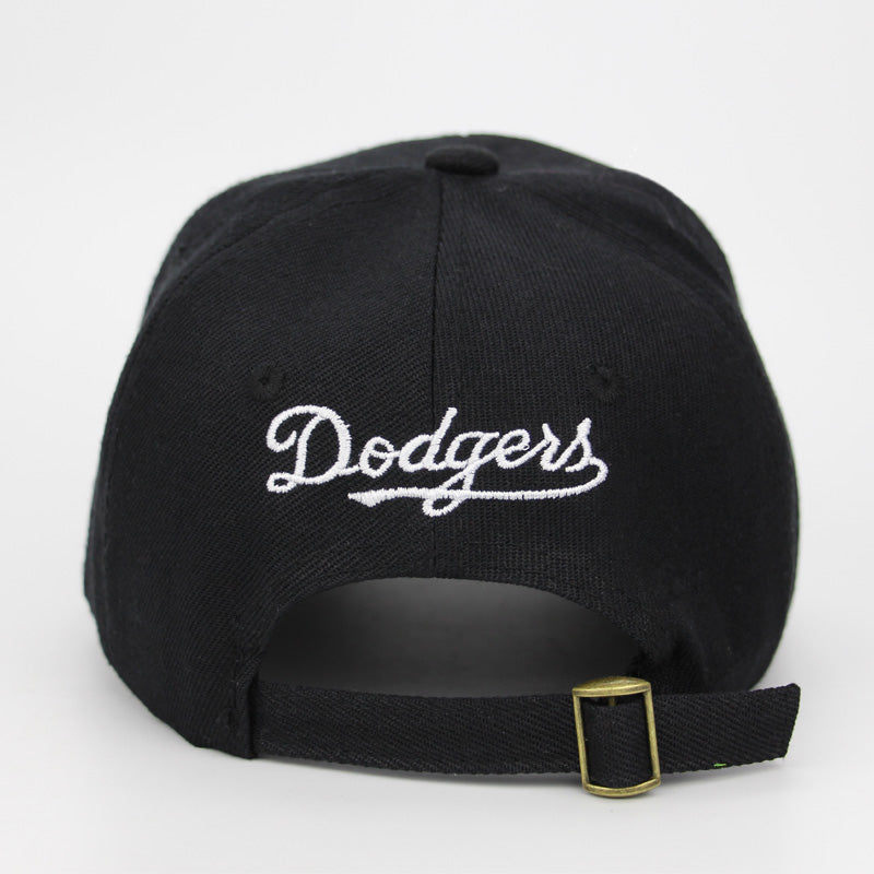LA Dodgers Embroid Baseball Cap-unisex-wanahavit-Black.White-wanahavit