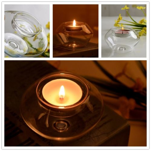 Crystal Glass Candle Holder-home accent-wanahavit-C1 8cm-wanahavit