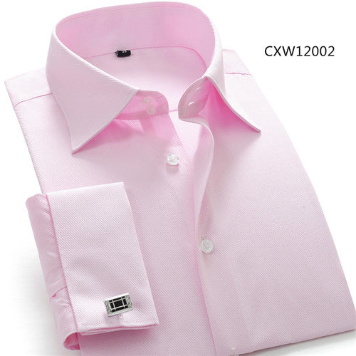 High Quality Solid Twill Long Sleeve Shirt #CXWXX-men-wanahavit-CXW12002-S-wanahavit