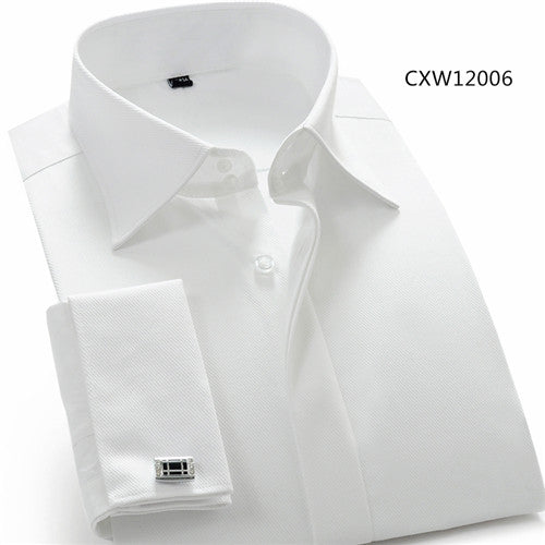 Load image into Gallery viewer, High Quality Solid Twill Long Sleeve Shirt #CXWXX-men-wanahavit-CXW12006-S-wanahavit
