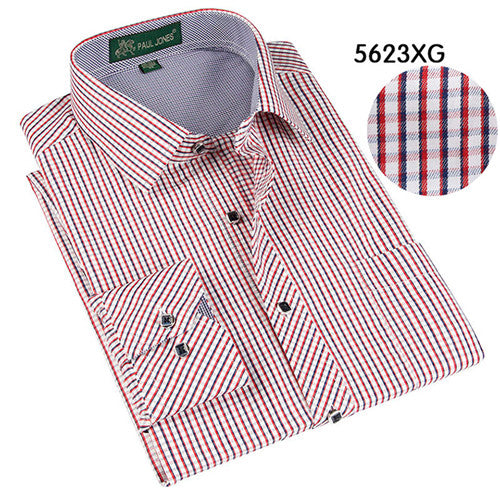 Load image into Gallery viewer, High Quality Plaid Long Sleeve Shirt #560XX-men-wanahavit-5623xg-S-wanahavit
