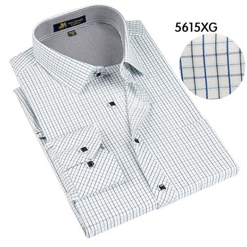 Load image into Gallery viewer, High Quality Plaid Long Sleeve Shirt #560XX-men-wanahavit-5615xg-S-wanahavit
