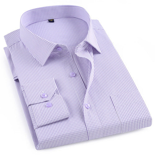 High Quality Plaid Long Sleeve Shirt #565XX-men-wanahavit-5652xg-S-wanahavit