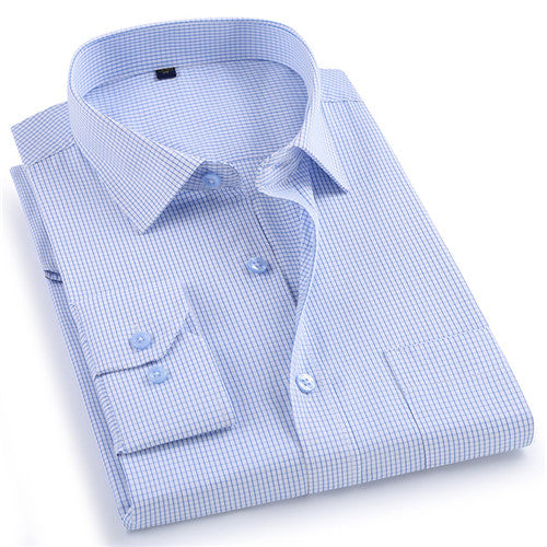 High Quality Plaid Long Sleeve Shirt #565XX-men-wanahavit-5651xg-S-wanahavit