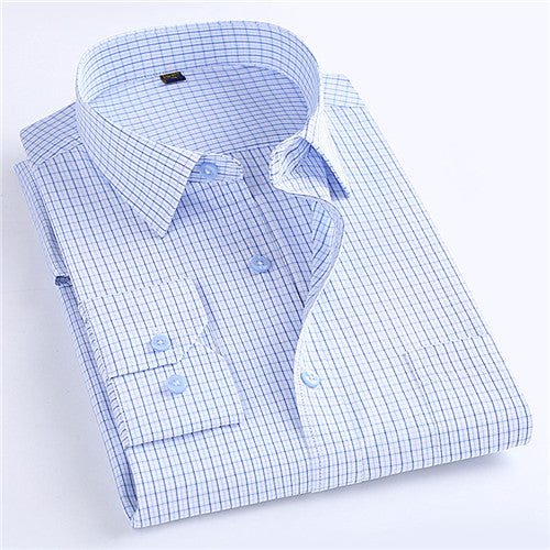 High Quality Plaid Long Sleeve Shirt #565XX-men-wanahavit-5655xg-S-wanahavit
