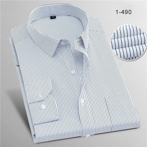 High Quality Stripe Long Sleeve Shirt #148XX-men-wanahavit-1490-S-wanahavit