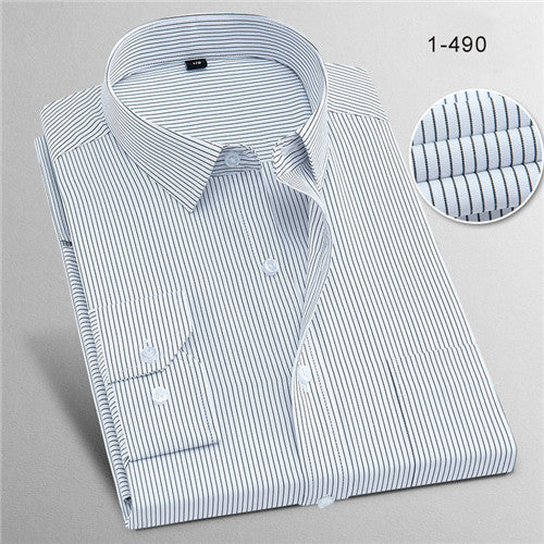 High Quality Stripe Long Sleeve Shirt #148XX-men-wanahavit-1490-S-wanahavit