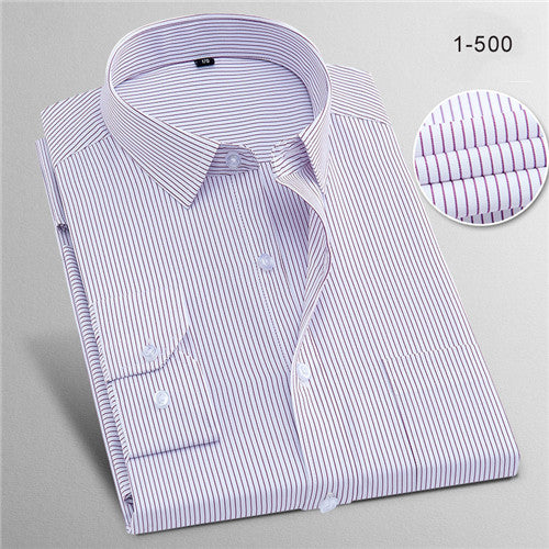 High Quality Stripe Long Sleeve Shirt #148XX-men-wanahavit-1500-S-wanahavit