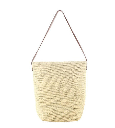 Summer Travel Beach Straw Woven Bags-women-wanahavit-Beige-wanahavit