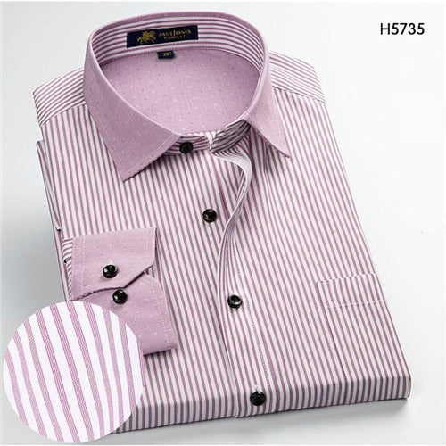 Load image into Gallery viewer, High Quality Stripe Long Sleeve Shirt #H57XX-men-wanahavit-H5735-S-wanahavit
