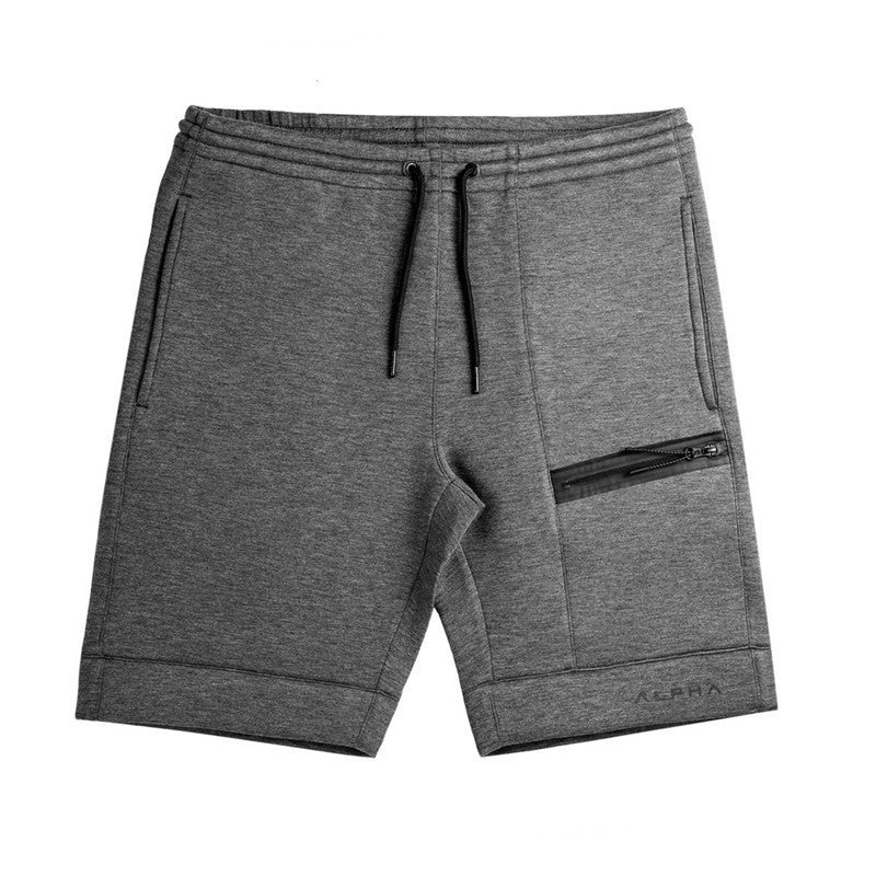 Casual Workout Calf Length Shorts-men fashion & fitness-wanahavit-Dark Grey-M-wanahavit