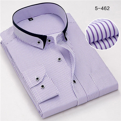 Load image into Gallery viewer, High Quality Stripe Long Sleeve Shirt #BSTXX-men-wanahavit-BST5462-M38-wanahavit
