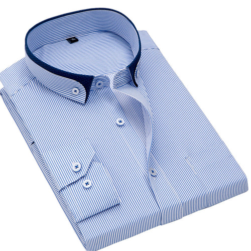 Load image into Gallery viewer, High Quality Stripe Long Sleeve Shirt #BSTXX-men-wanahavit-BST5461-M38-wanahavit
