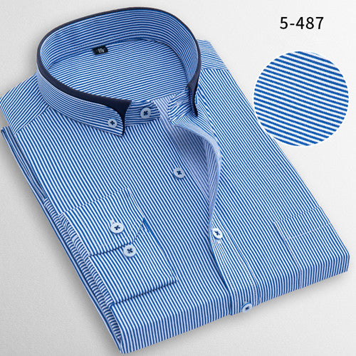 Load image into Gallery viewer, High Quality Stripe Long Sleeve Shirt #BSTXX-men-wanahavit-BST5487-M38-wanahavit
