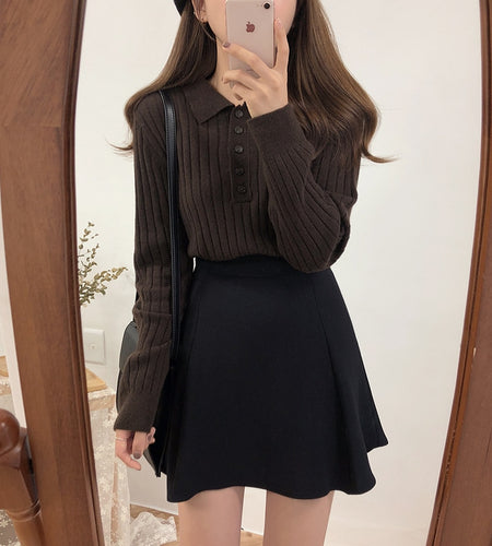 Autumn Winter Pullovers Knitted Korean Casual Slim Fit Turtleneck Sweater
