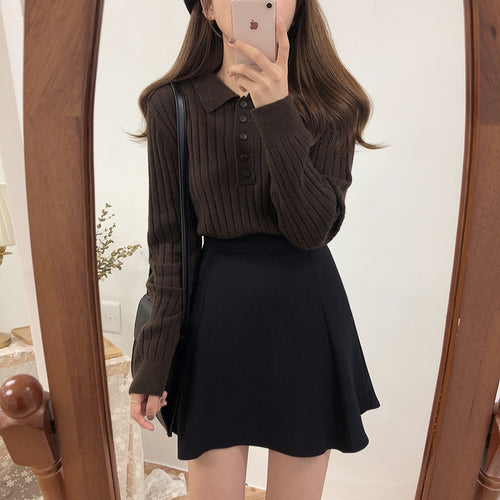 Load image into Gallery viewer, Autumn Winter Pullovers Knitted Korean Casual Slim Fit Turtleneck Sweater
