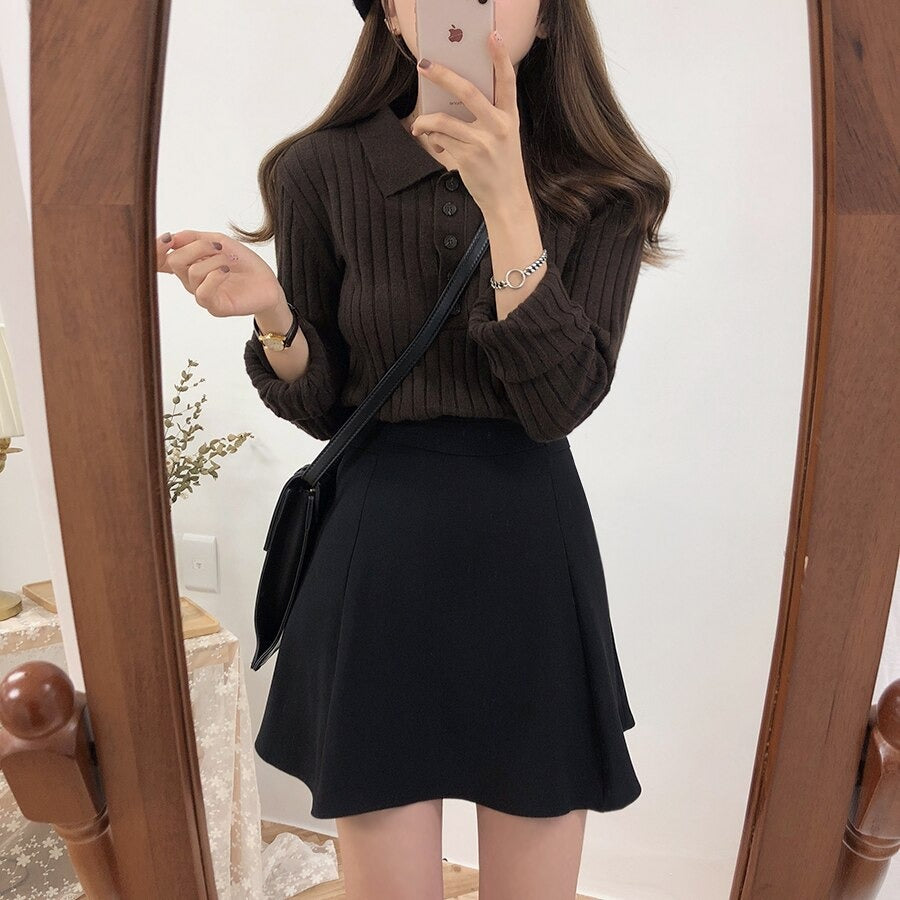 Autumn Winter Pullovers Knitted Korean Casual Slim Fit Turtleneck Sweater