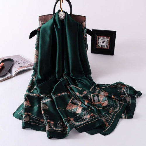 Load image into Gallery viewer, Fashion Silk Scarf Printed Bandana Shawl #LZ164
