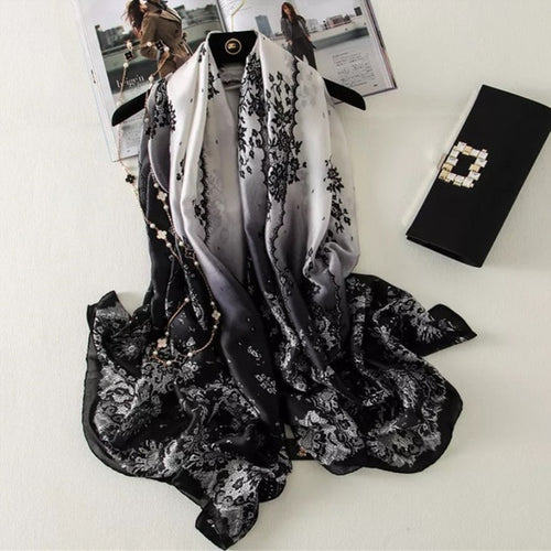 Load image into Gallery viewer, Fashion Silk Scarf Printed Bandana Shawl #LZ154
