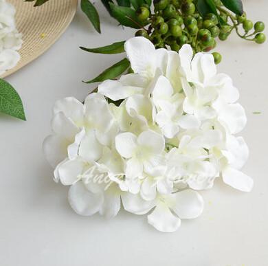 25pcs Hydrangea Silk Flower-home accent-wanahavit-white-wanahavit