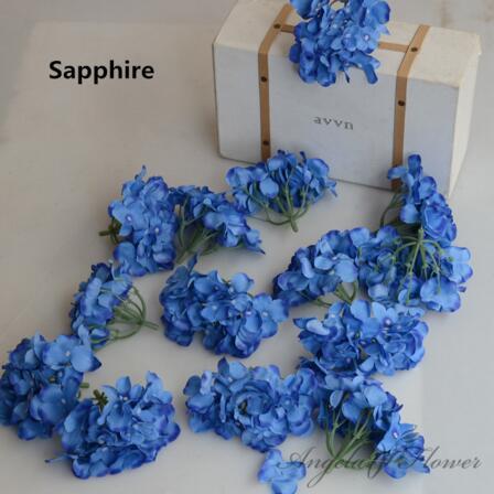 Load image into Gallery viewer, 25pcs Hydrangea Silk Flower-home accent-wanahavit-sapphire-wanahavit
