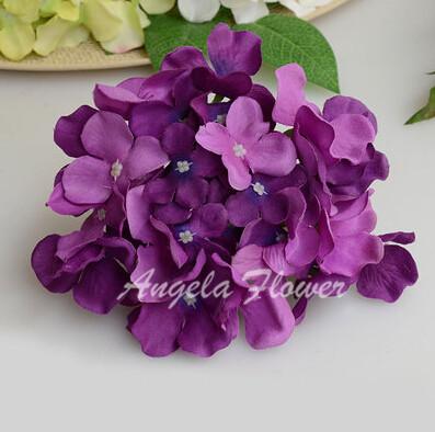 Load image into Gallery viewer, 25pcs Hydrangea Silk Flower-home accent-wanahavit-deep purple-wanahavit
