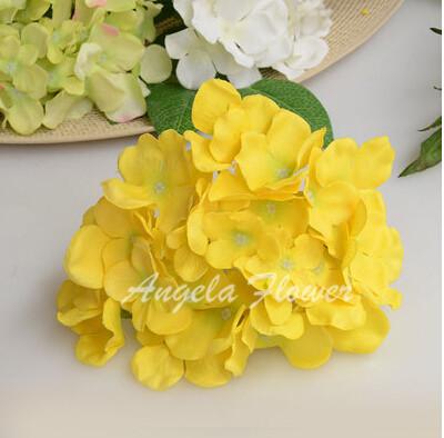 25pcs Hydrangea Silk Flower-home accent-wanahavit-yellow-wanahavit