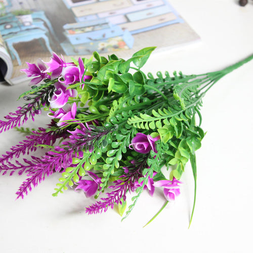 Load image into Gallery viewer, 5 Heads Artificial Butterfly Lavender Bouquet-home accent-wanahavit-Purple-wanahavit
