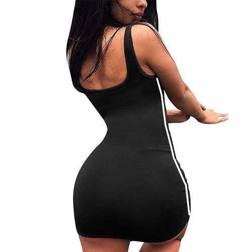 Load image into Gallery viewer, Sexy Solid Knitted Slim Casual Long Straight Suspender Elegant Bodycon Dress
