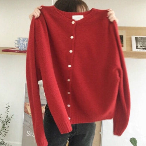 Load image into Gallery viewer, 6 color Oversize Vintage Winter Knitted Christmas Cardigan
