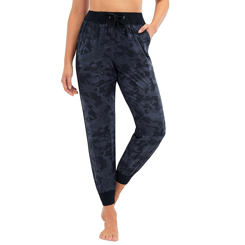 Yoga Pants Runing Workout Sportswear Woman Gym Long Pants Yoga Clothes Sport Trousers Loose Sweatpants Outwear