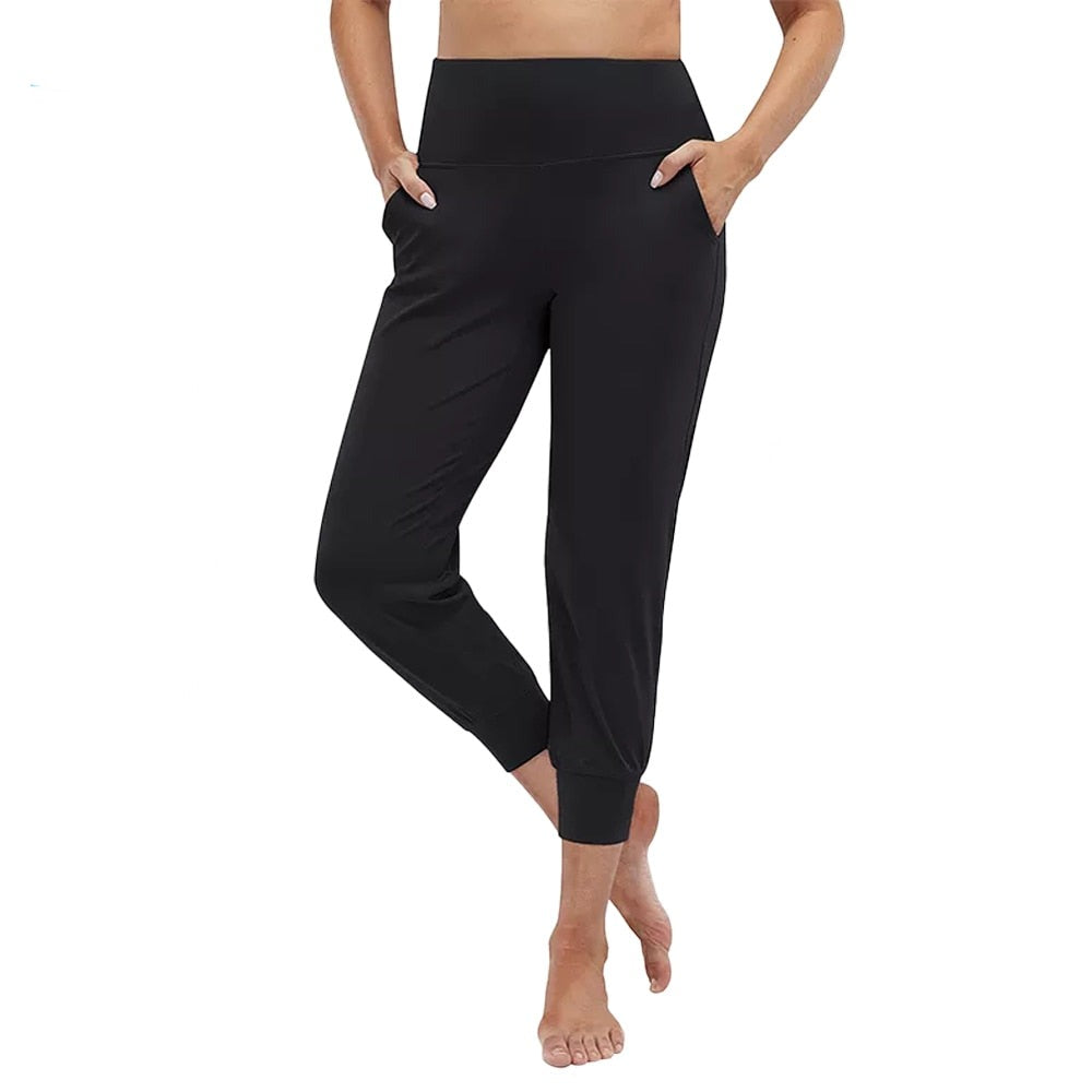 Sports Yoga Pants Full Length Sportswear Gym Fitness Leggings High Waist Running Sweatpants Tummy Control Women's Pants