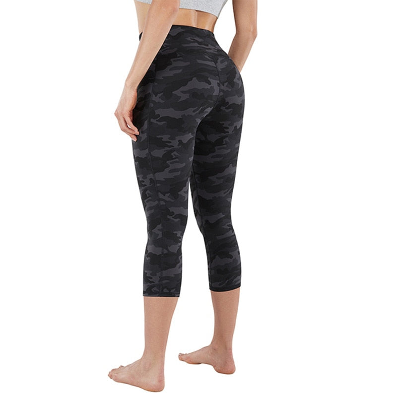 Sports Yoga Pants Women High Waisted Tummy Control Workout Running Leggings Gym Tights Bike Wear Fitness Sportswear