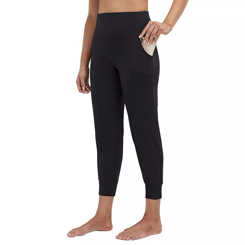 Sports Yoga Pants Full Length Sportswear Gym Fitness Leggings High Waist Running Sweatpants Tummy Control Women's Pants