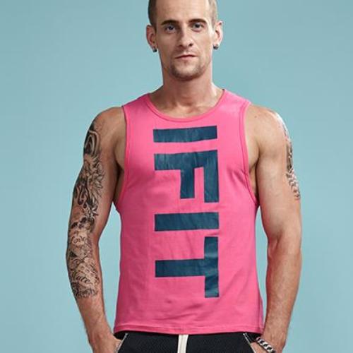 Load image into Gallery viewer, IFIT Print Vivid Workout Sleeveless Shirt-men fashion &amp; fitness-wanahavit-Pink-XL-wanahavit
