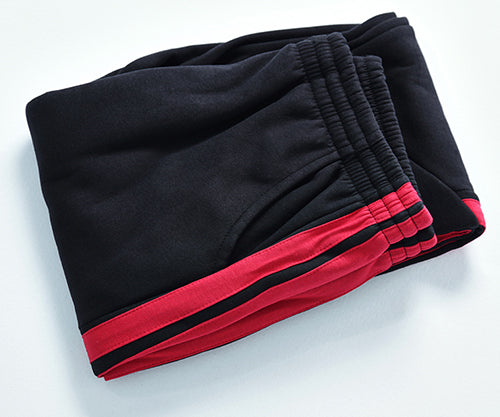 Load image into Gallery viewer, Elastic Double Striped Joggers Pants-men fashion &amp; fitness-wanahavit-Fleece red-S-wanahavit
