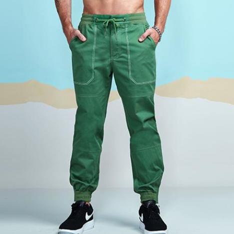 Load image into Gallery viewer, Designer Pocket Cotton Jogger Pants-men fashion &amp; fitness-wanahavit-Green-28-wanahavit
