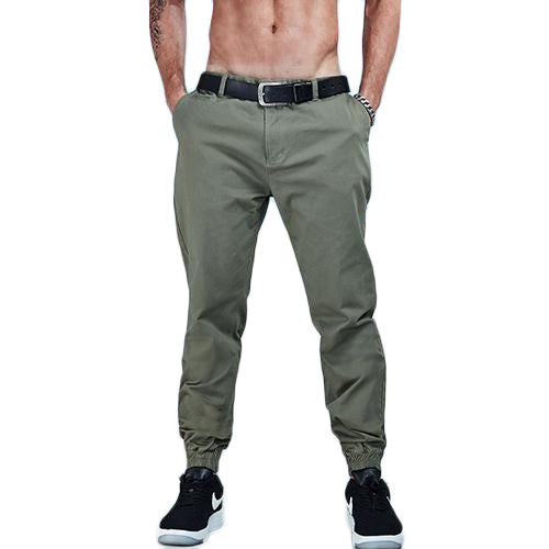 Load image into Gallery viewer, Solid Color Cotton Twill Jogger Pants-men fashion &amp; fitness-wanahavit-Fleece Black-29-wanahavit
