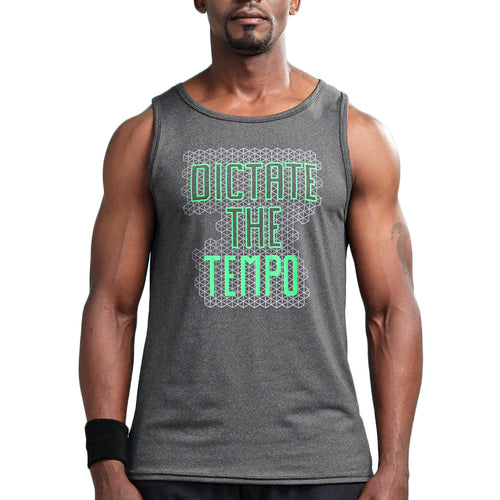Load image into Gallery viewer, Dictate the Tempo Printed Tank Tops-men fashion &amp; fitness-wanahavit-Gray-S-wanahavit
