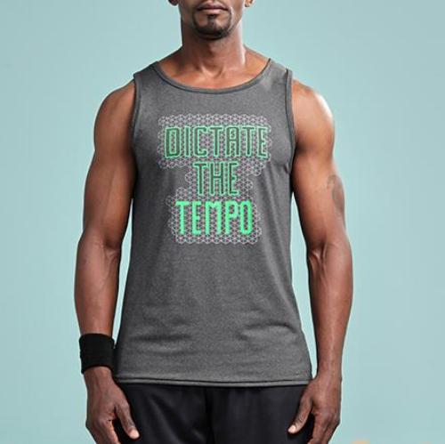 Load image into Gallery viewer, Dictate the Tempo Printed Tank Tops-men fashion &amp; fitness-wanahavit-Gray-S-wanahavit
