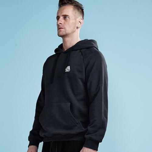 Load image into Gallery viewer, Casual Solid Color Hooded Sweatshirt with Pocket-men fashion &amp; fitness-wanahavit-Black-M-wanahavit
