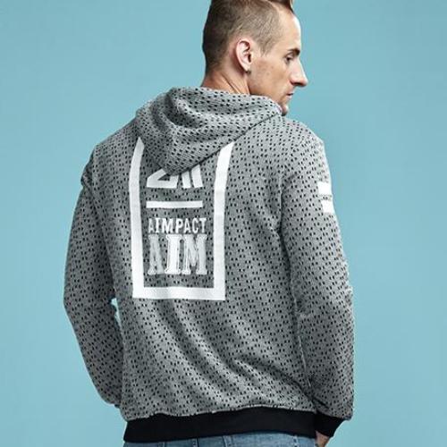 Load image into Gallery viewer, Casual Cotton Grid Pattern Hooded Sweatshirt-men-wanahavit-Gray-M-wanahavit

