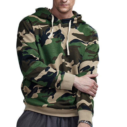 Load image into Gallery viewer, Spring Cotton Camouflage Hooded Sweatshirt-men fashion &amp; fitness-wanahavit-Green Camouflage-M-wanahavit
