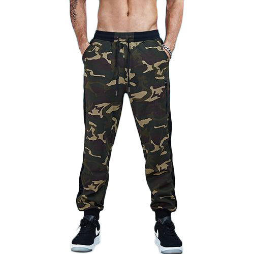 Load image into Gallery viewer, Striped Camouflage Patchwork Jogger Pants-men fashion &amp; fitness-wanahavit-ArmyGreenCamouflage-S-wanahavit
