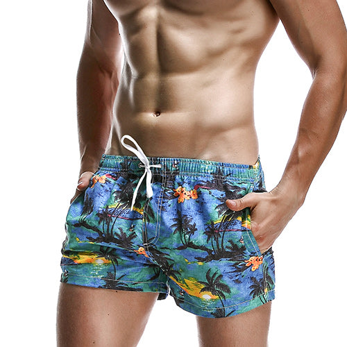 Load image into Gallery viewer, Breathable Elastic Pattern Printed Beach Shorts-men fitness-wanahavit-Pattern 6-S-wanahavit
