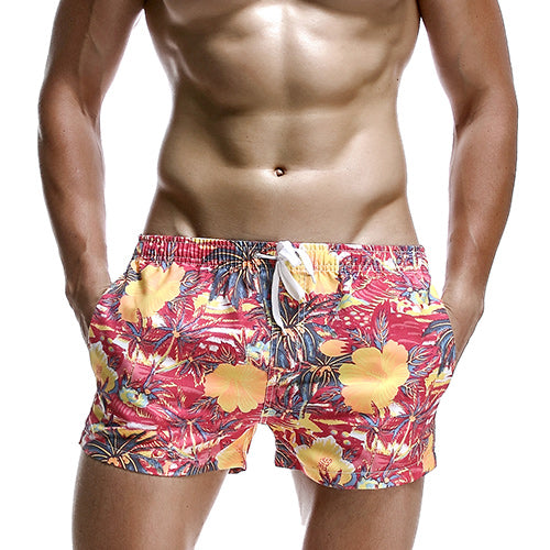 Load image into Gallery viewer, Breathable Elastic Pattern Printed Beach Shorts-men fitness-wanahavit-Pattern 2-S-wanahavit
