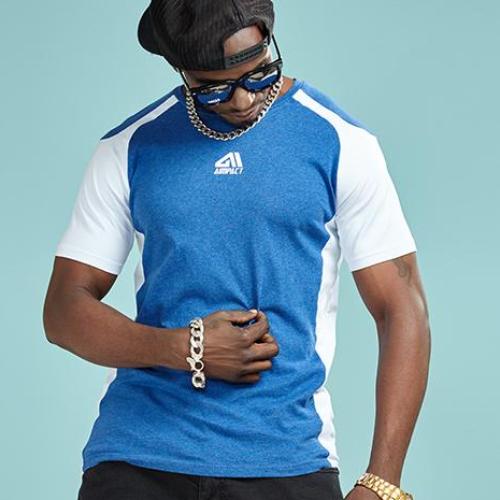 Load image into Gallery viewer, Sleeve Contrast Fitness Shirt-men fitness-wanahavit-Blue-S-wanahavit

